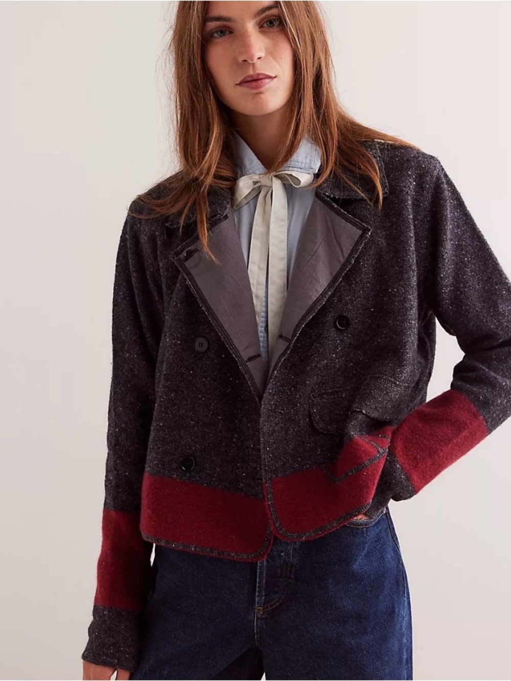 Free People X We The Free Bottom Line Sweater Jacket